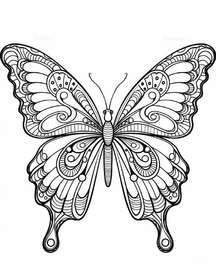 Desenhos de Borboletas para colorir 7