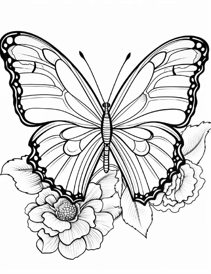 Desenhos de Borboletas para colorir 8