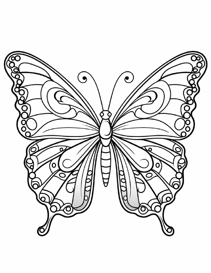 Desenhos de Borboletas para colorir 9