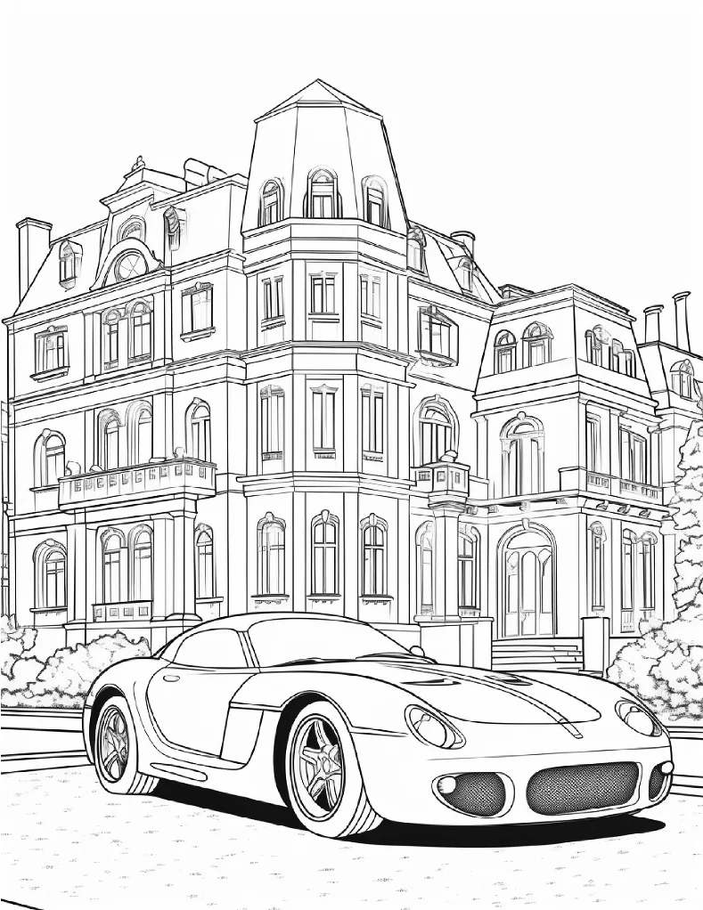 Desenhos de Carros para colorir 1