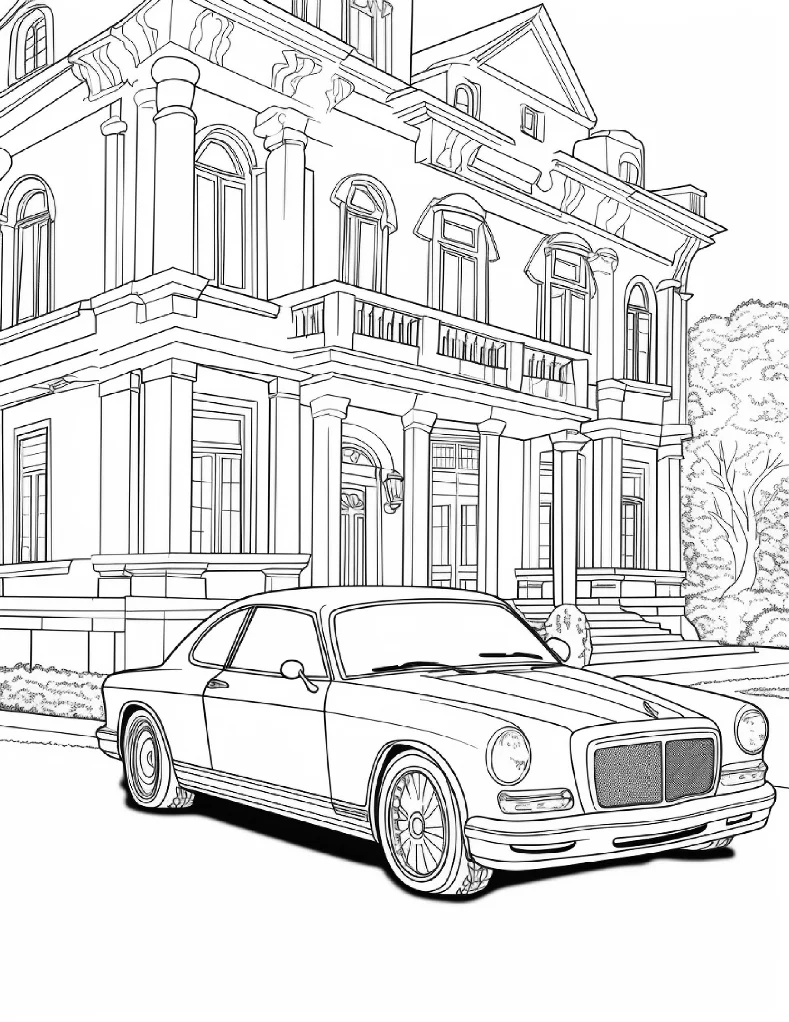 Desenhos de Carros para colorir 10