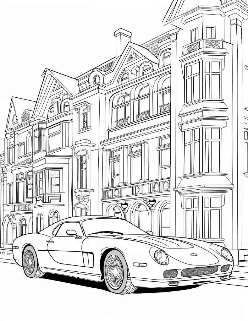 Desenhos de Carros para colorir 12
