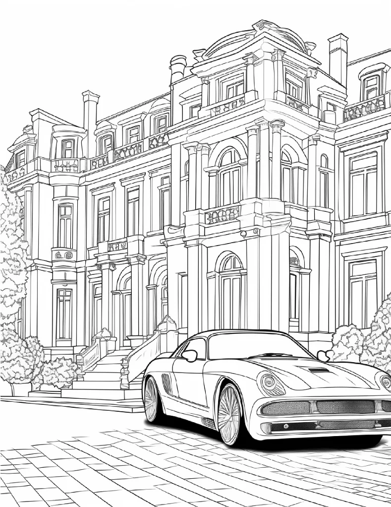 Desenhos de Carros para colorir 14
