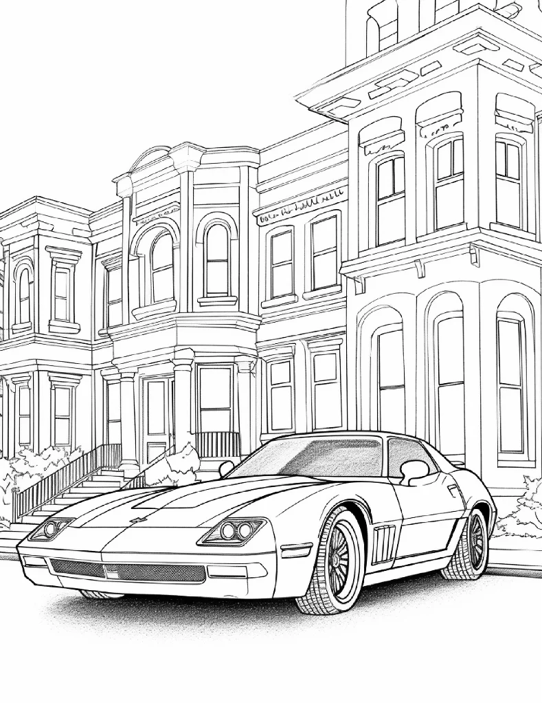 Desenhos de Carros para colorir 15