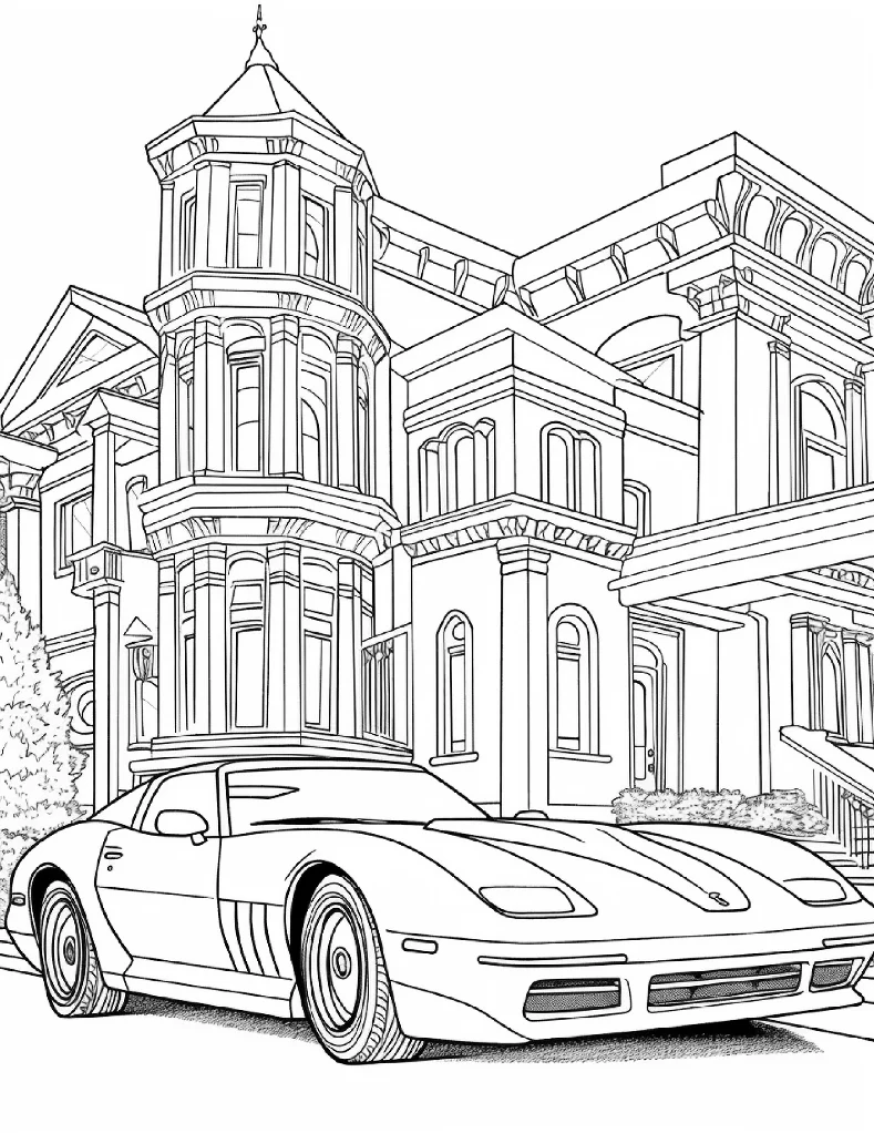 Desenhos de Carros para colorir 17