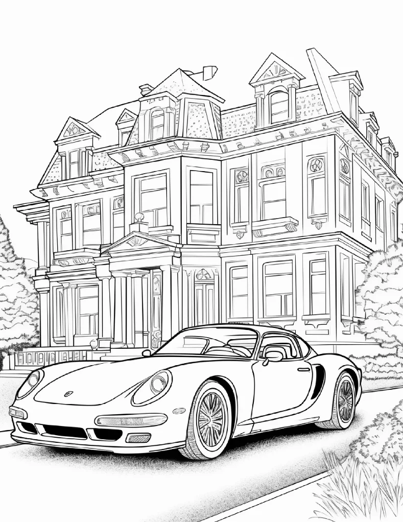 Desenhos de Carros para colorir 19