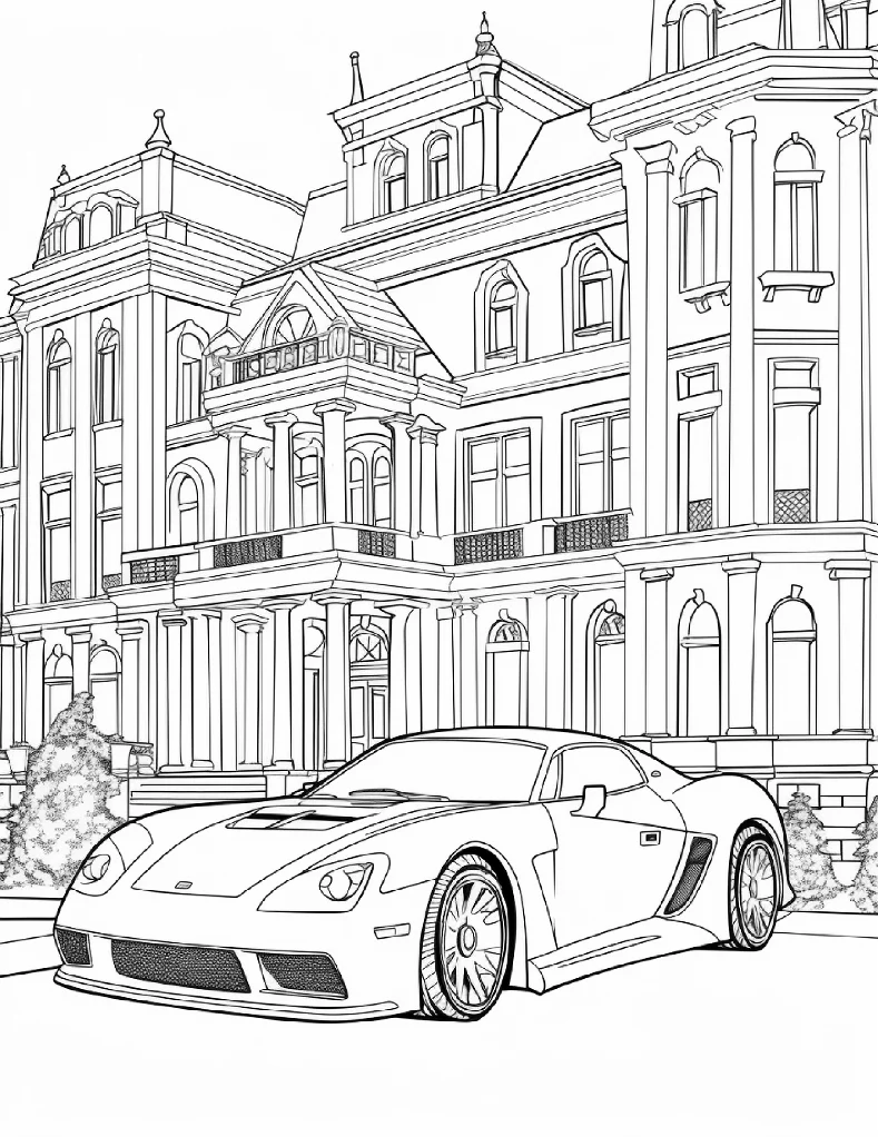 Desenhos de Carros para colorir 20