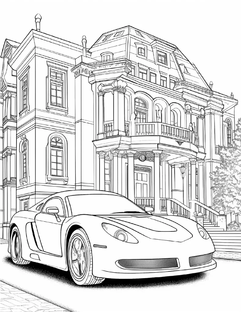 Desenhos de Carros para colorir 21