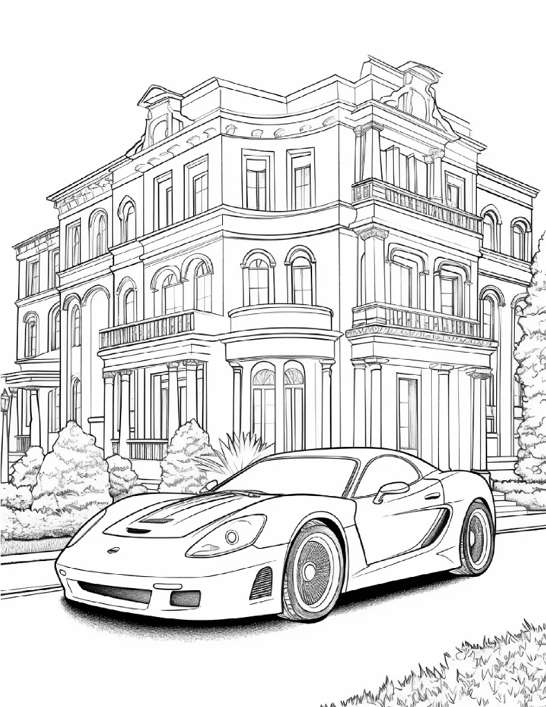 Desenhos de Carros para colorir 22