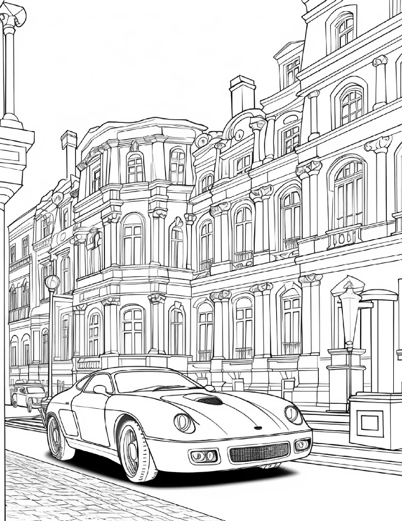 Desenhos de Carros para colorir 23