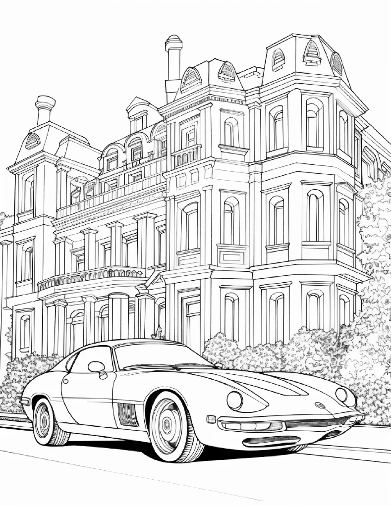 Desenhos de Carros para colorir 24