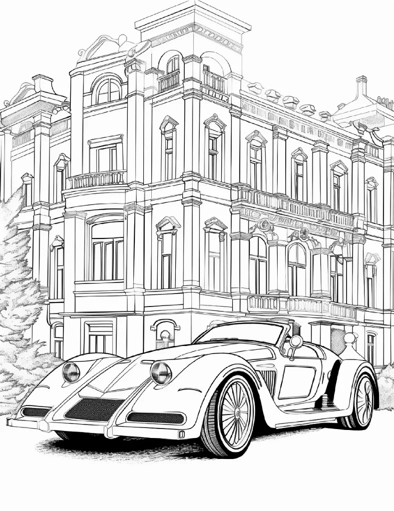 Desenhos de Carros para colorir 25