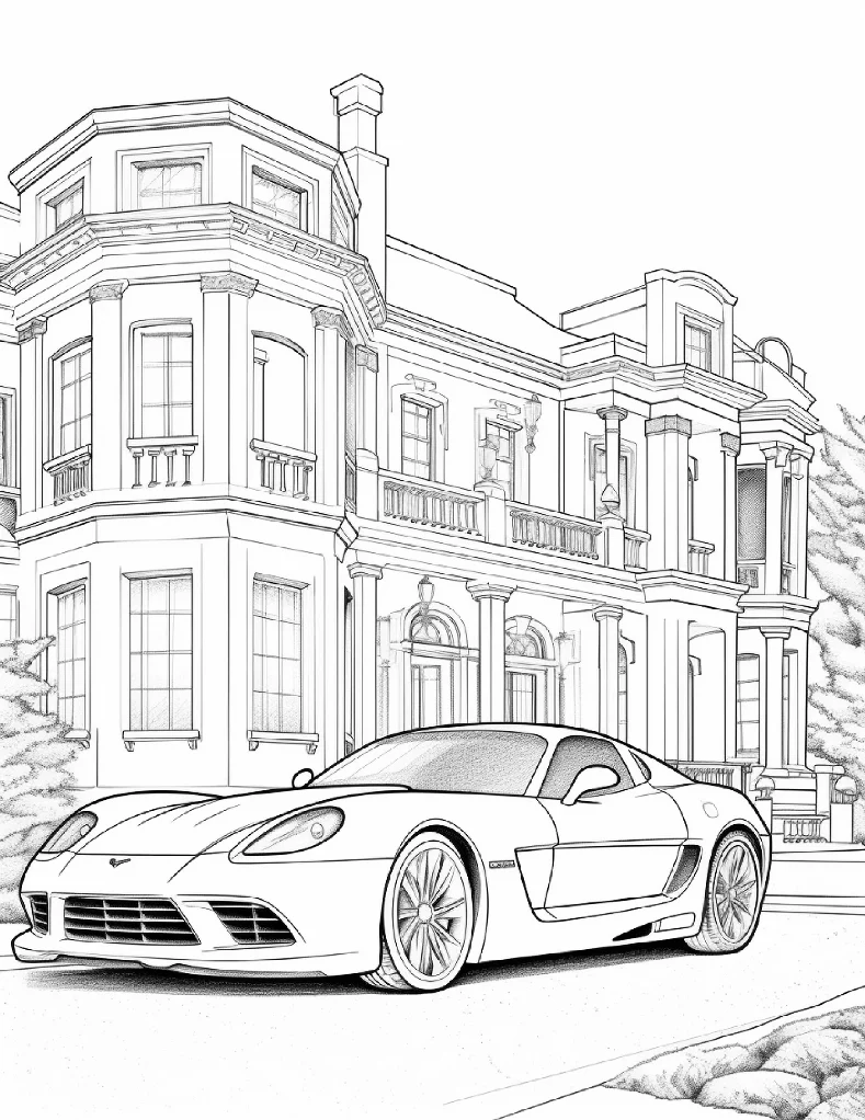 Desenhos de Carros para colorir 27