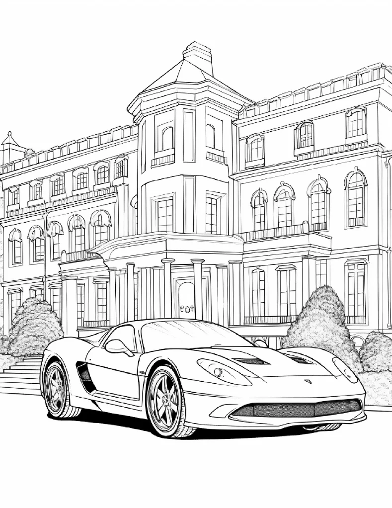 Desenhos de Carros para colorir 29