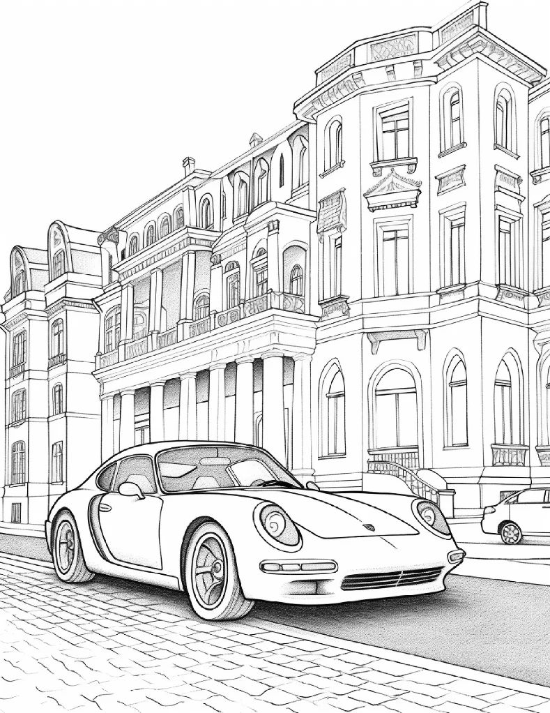 Desenhos de Carros para colorir 3