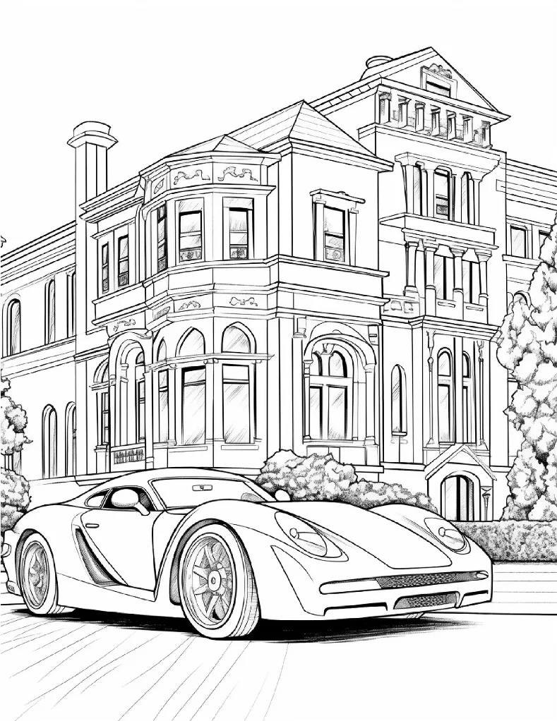 Desenhos de Carros para colorir 30