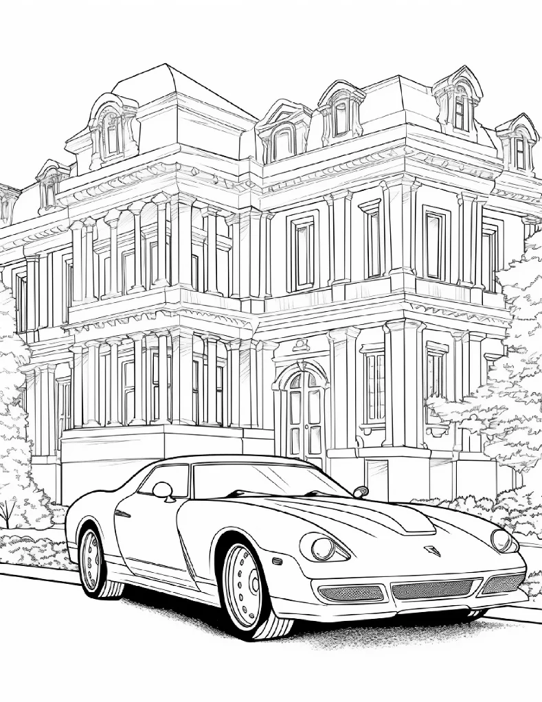 Desenhos de Carros para colorir 31