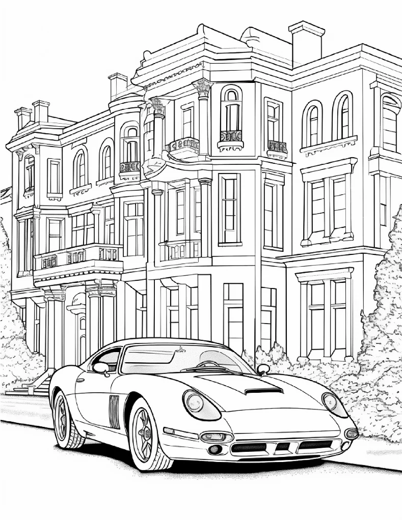 Desenhos de Carros para colorir 32