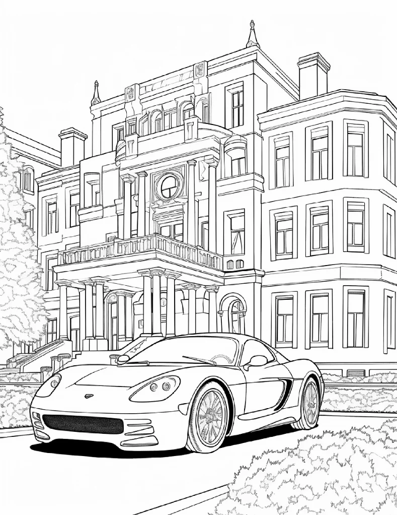 Desenhos de Carros para colorir 33