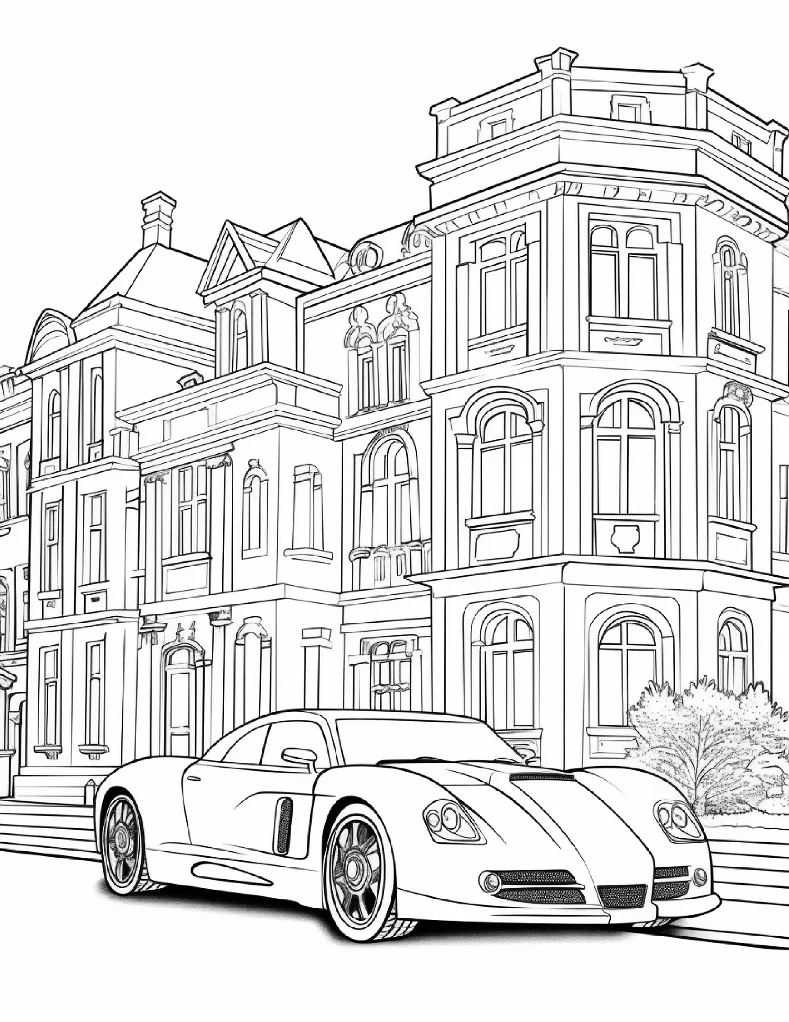 Desenhos de Carros para colorir 34