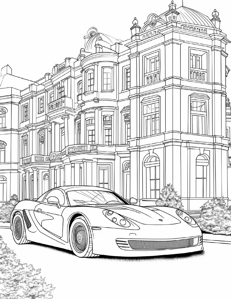 Desenhos de Carros para colorir 35