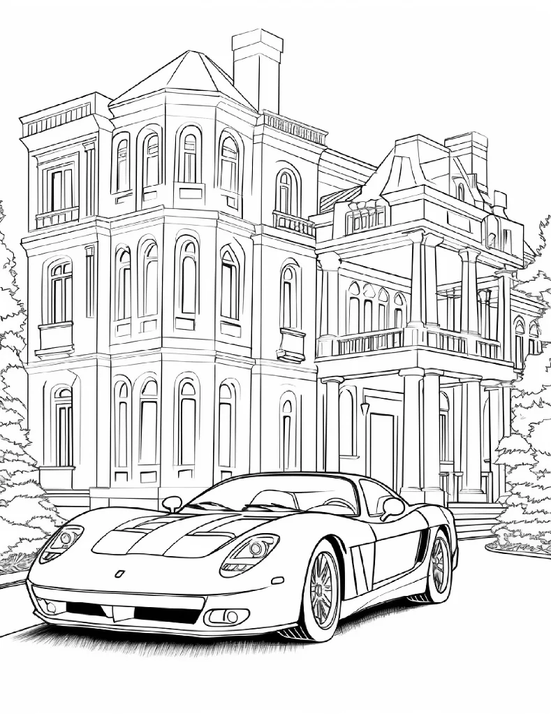 Desenhos de Carros para colorir 36