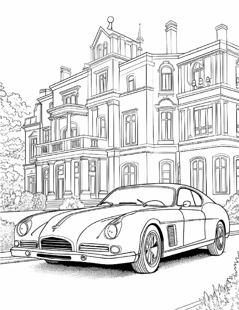 Desenhos de Carros para colorir 37