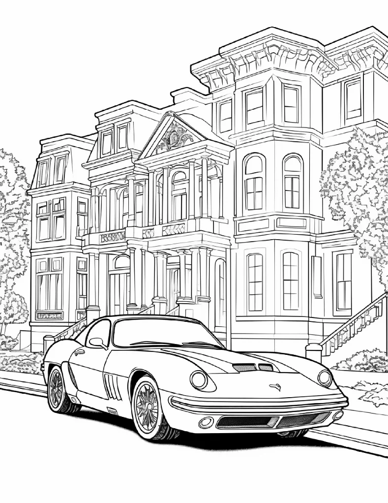 Desenhos de Carros para colorir 38