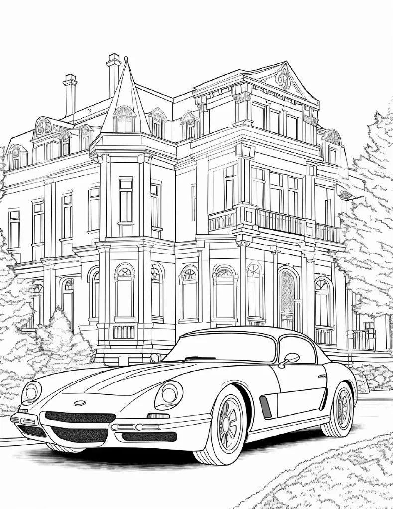 Desenhos de Carros para colorir 4