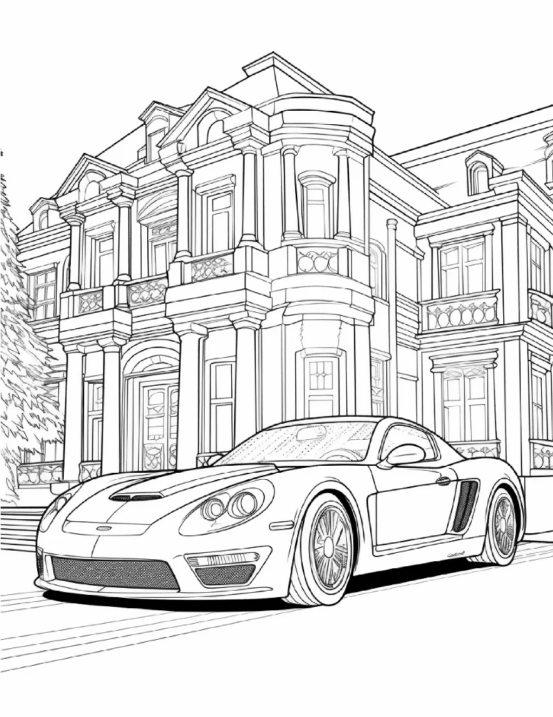 Desenhos de Carros para colorir 43
