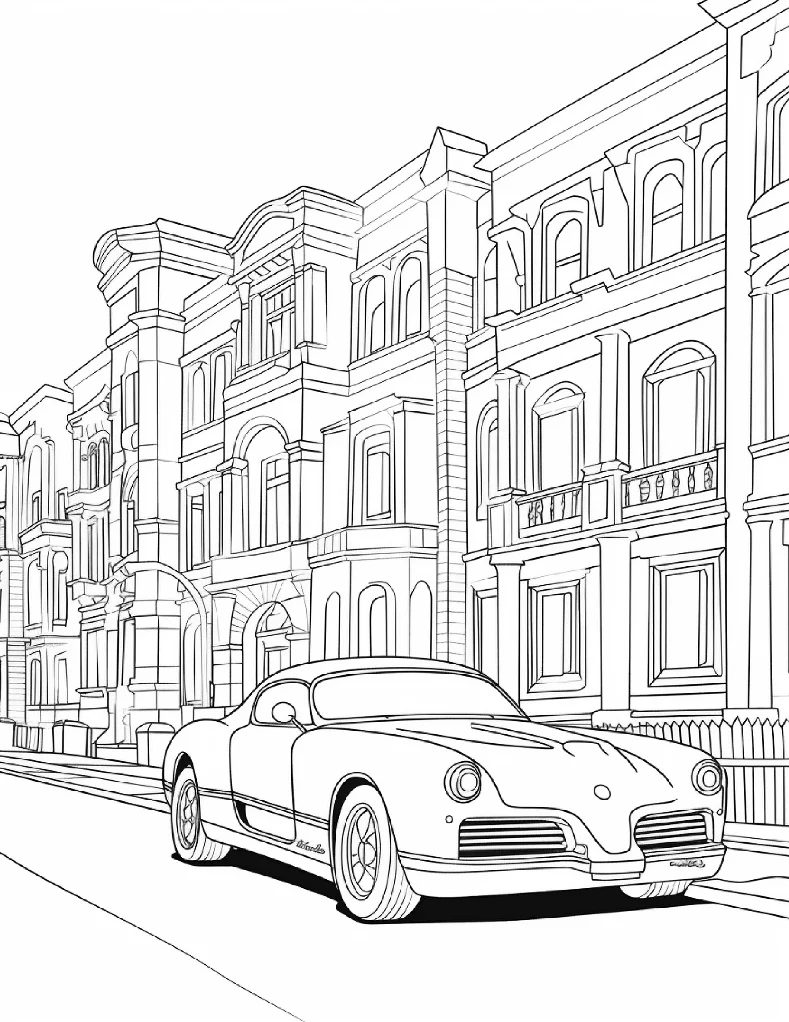 Desenhos de Carros para colorir 44