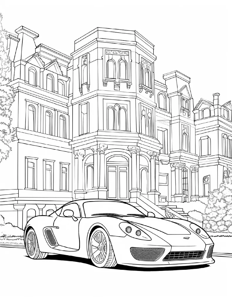 Desenhos de Carros para colorir 45