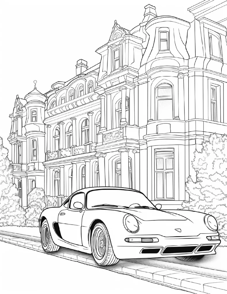Desenhos de Carros para colorir 46