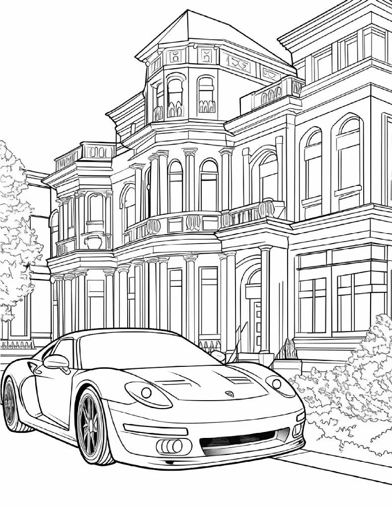 Desenhos de Carros para colorir 47