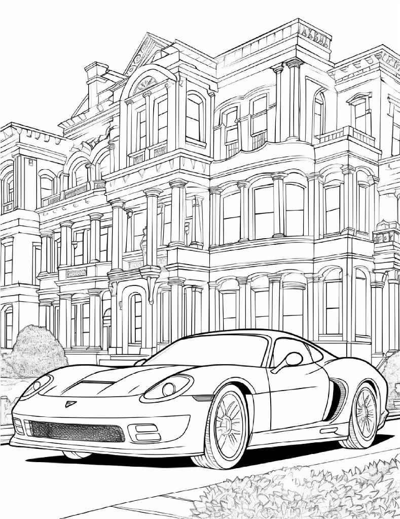 Desenhos de Carros para colorir 48