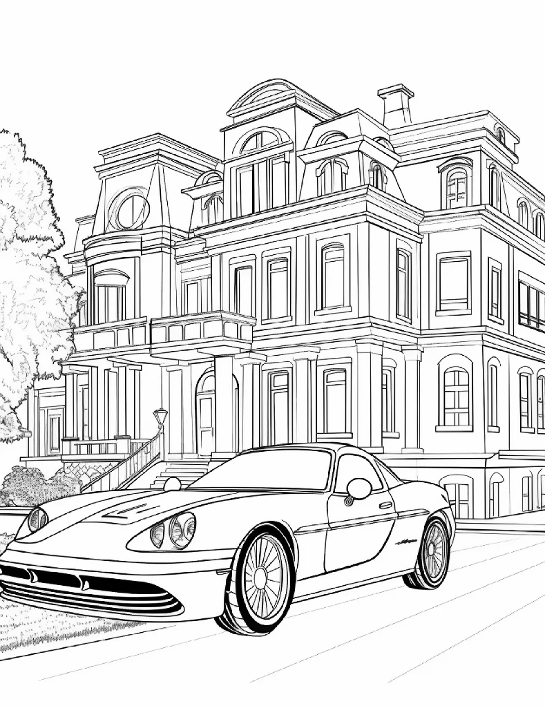 Desenhos de Carros para colorir 49
