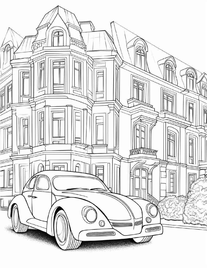 Desenhos de Carros para colorir 5