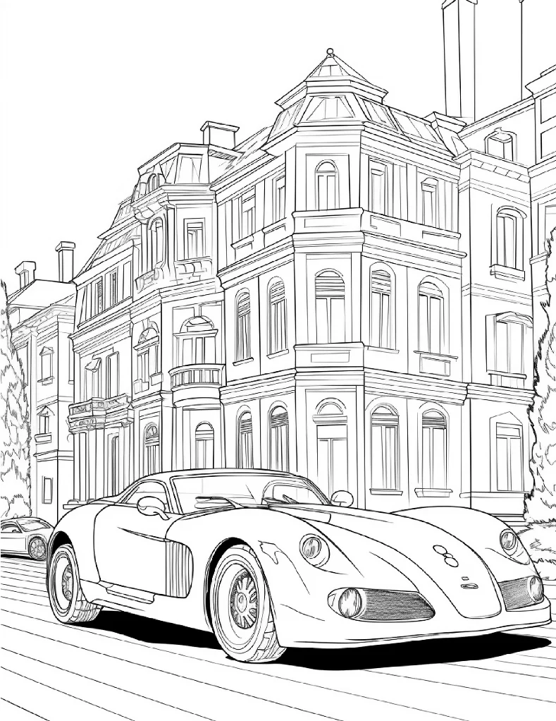 Desenhos de Carros para colorir 50