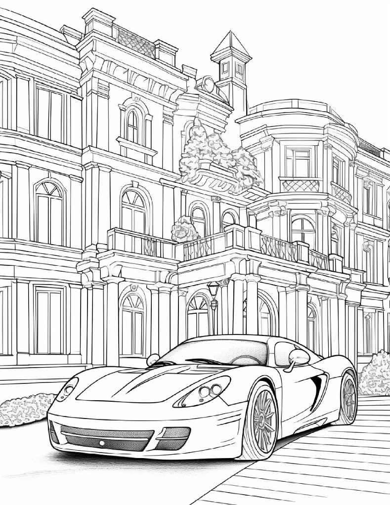 Carros para colorir