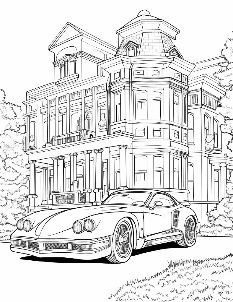 Desenhos de Carros para colorir 6