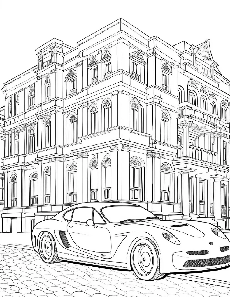 Desenhos de Carros para colorir 7