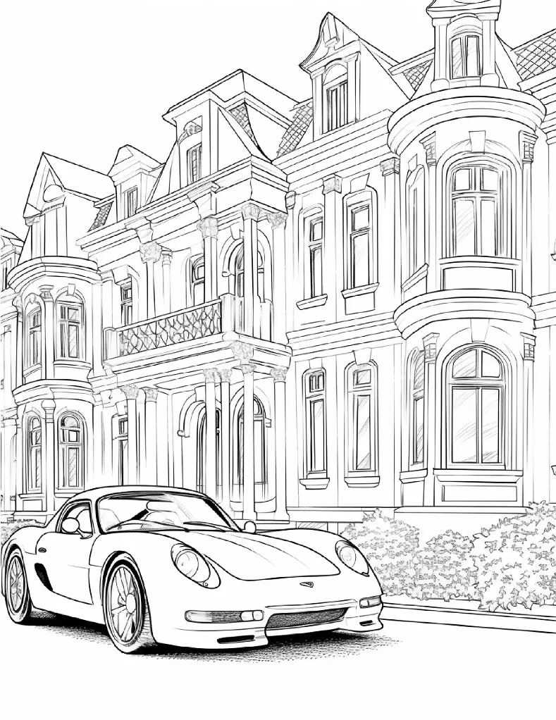 Desenhos de Carros para colorir 8