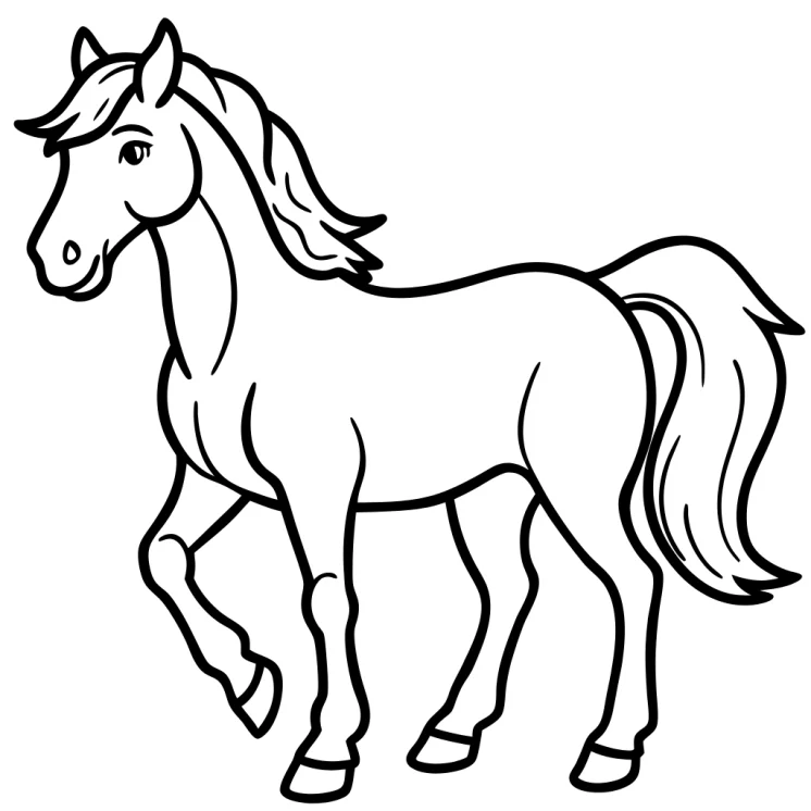 Desenhos de Cavalos para colorir 1