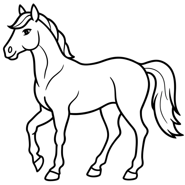 Desenhos de Cavalos para colorir 11