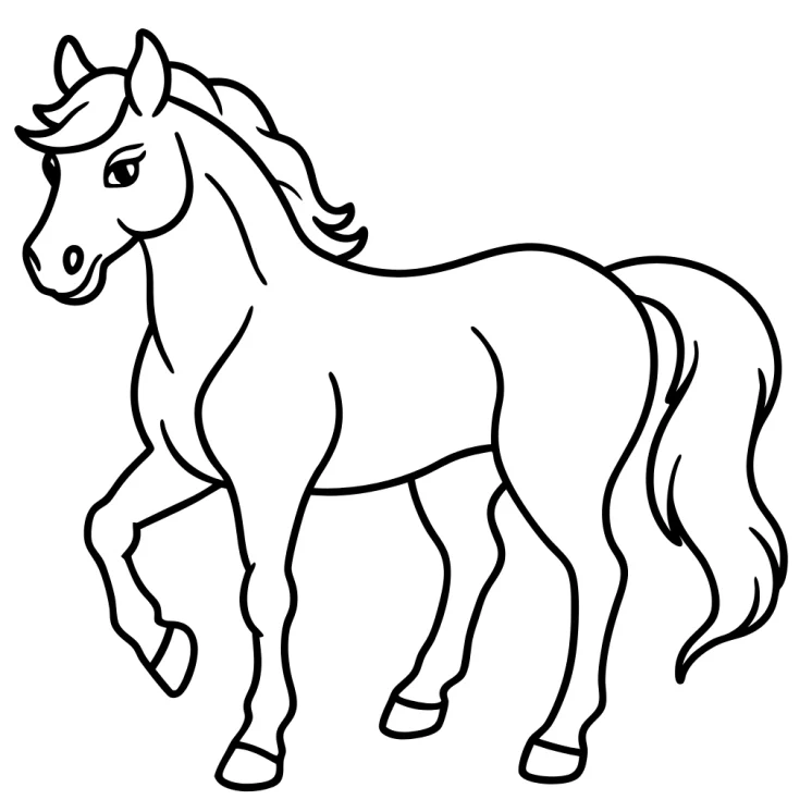 Desenhos de Cavalos para colorir 13