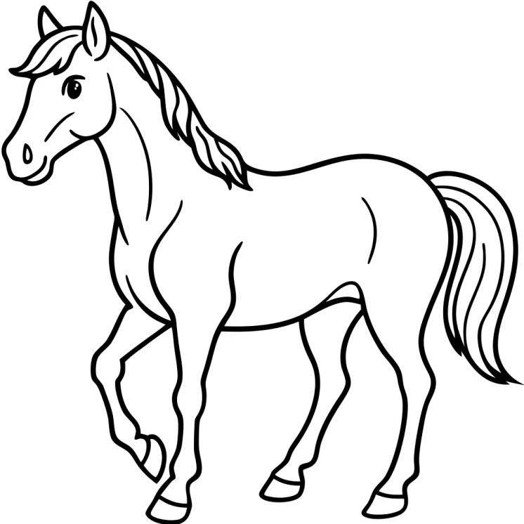 Desenhos de Cavalos para colorir 14