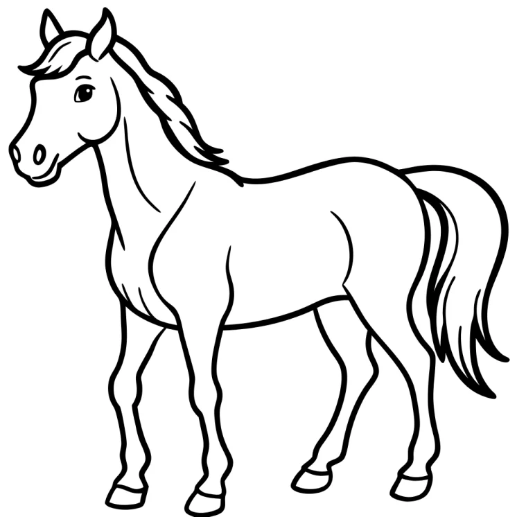 Desenhos de Cavalos para colorir 15
