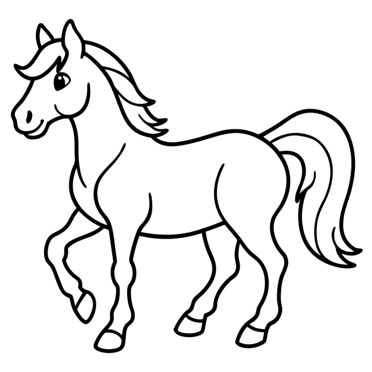 Desenhos de Cavalos para colorir 16
