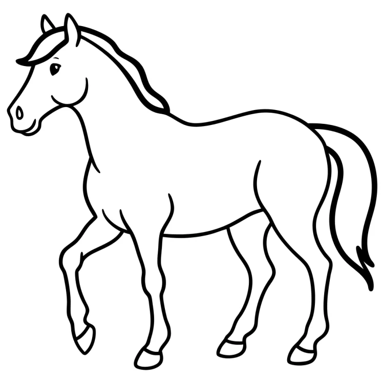 Desenhos de Cavalos para colorir 18
