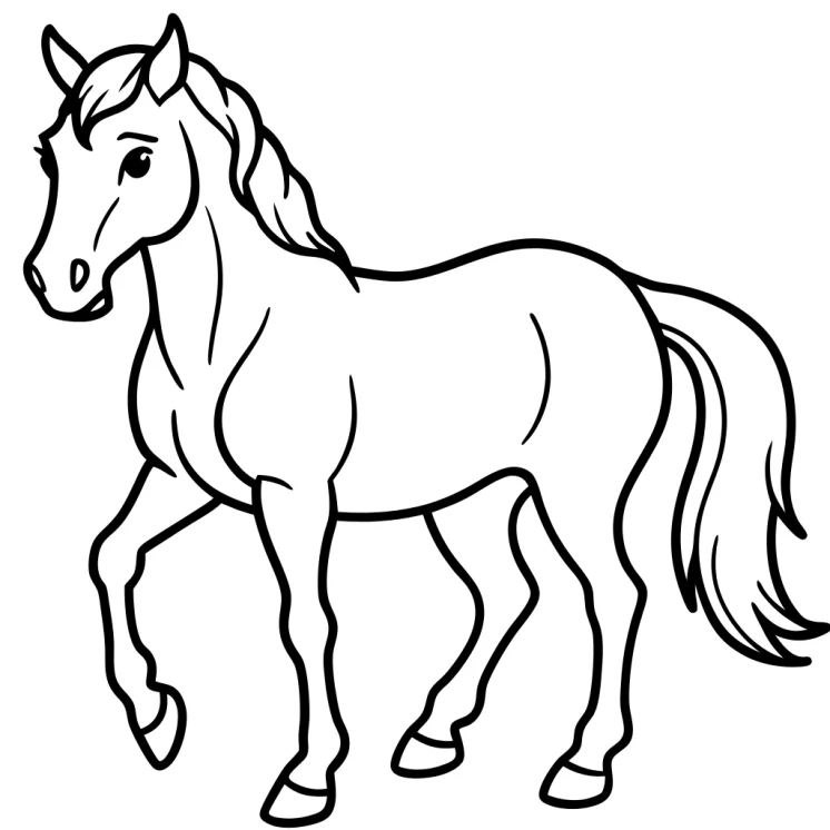 Desenhos de Cavalos para colorir 19